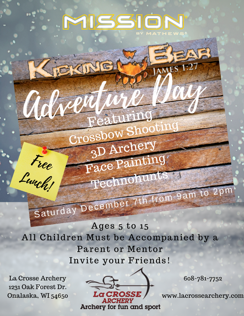 Kicking Bear Adventure Day at La Crosse Archery! Kicking Bear Foundation