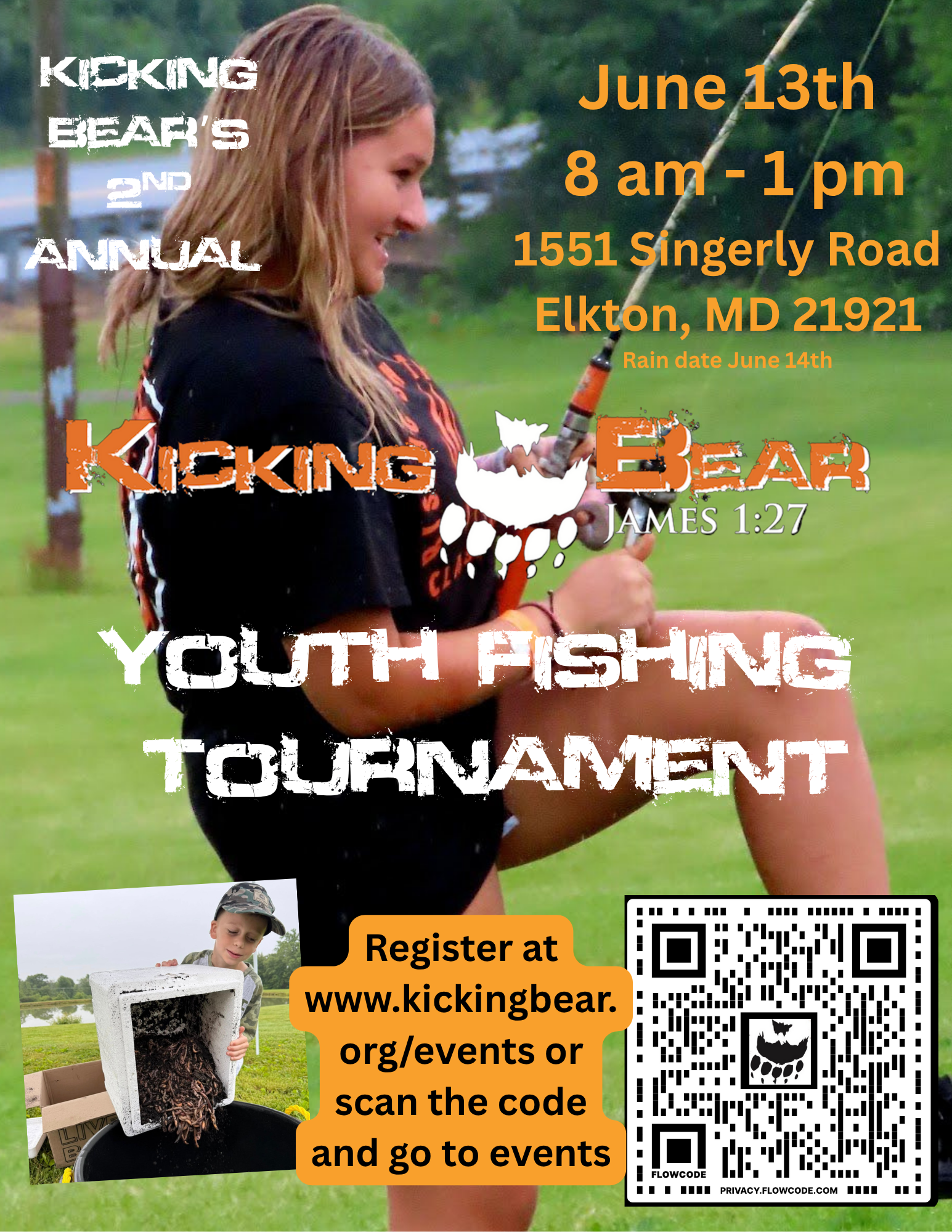 Kicking Bear Fishing Tournament 2026 - Elkton, MD